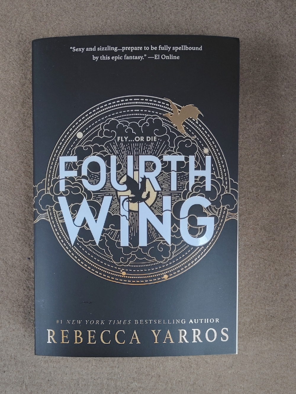 Fourth Wing by — Black and Gold Paperback